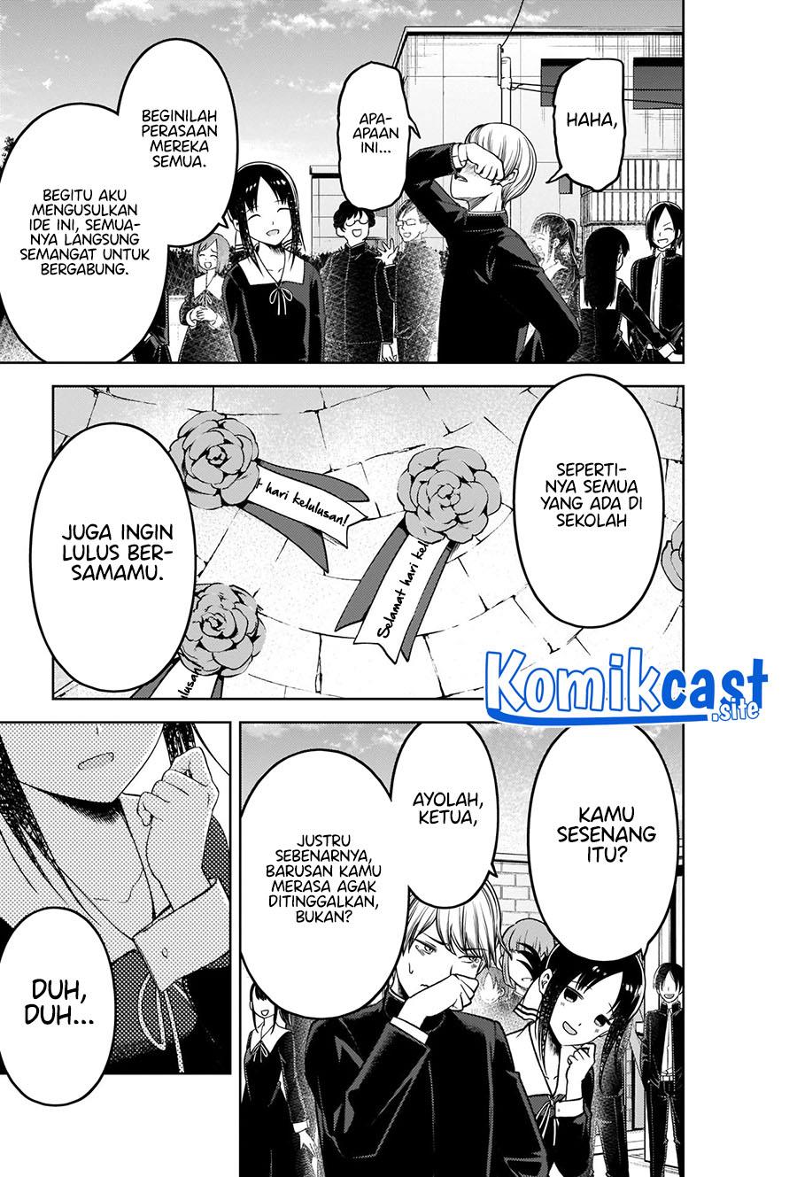 Kaguya-sama wa Kokurasetai: Tensai-tachi no Renai Zunousen Chapter 281 End